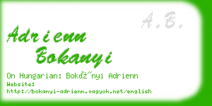 adrienn bokanyi business card